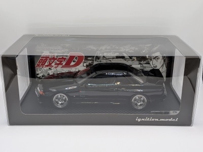 ignition model 1/18 INITIAL D Nissan Skyline GT-R V-spec II (BNR32) Black IG3544