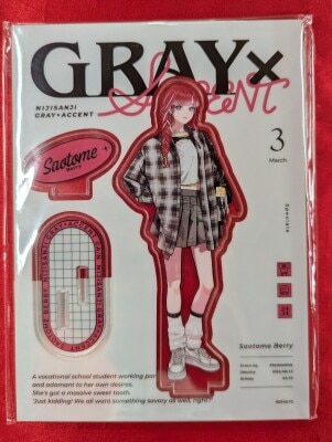 にじさんじ GRAY×ACCENT アクリルスタンド 早乙女ベリー