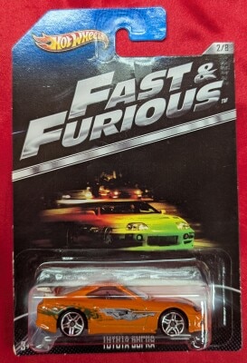 Mattel FAST AND FURIOUS HOTWHEELS TOYOTA SUPRA Y2133