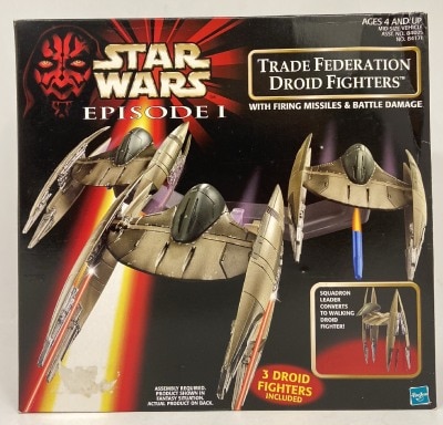 HASBRO MID SIZE VEHICLE TRADE FEDERATION DROID FIGHTER