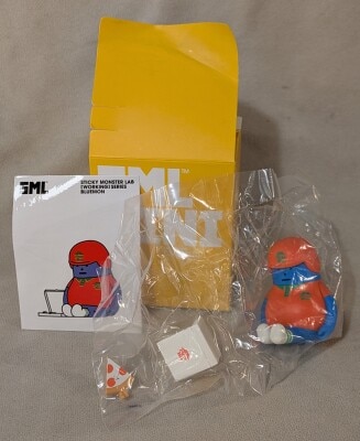 STICKY MONSTER LAB X A Good Co. Ltd MINI-FIGURE BLIND BOX Vol.3 WORKING SERIES BLUEMON Pizza Delivery Service