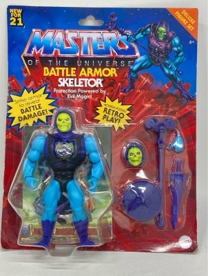 MATTEL DELUXE FIGURE SET BATTLE ARMOR SKELETOR