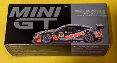 TSM MODEL 1/64MINI GT Nissan GT-R NISMO GT3 SUPER GTシリーズ 2023 #10`PONOS GAINER GT 860-BL