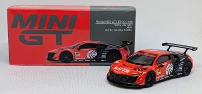 TSM 1/64 MINI GT(ミニGT) Honda NSX GT3 EVO22 SUPER GTシリーズ 2022 #55 ARTA (左ハンドル) 日