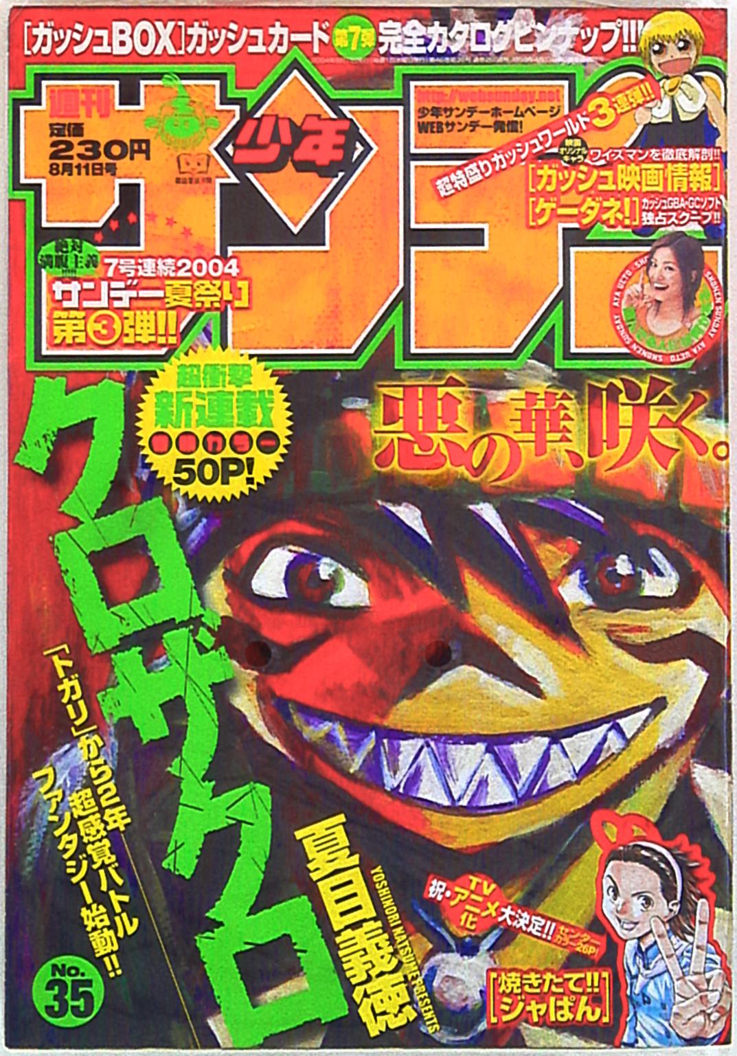 週間少年サンデー 2003，2004年 週間少年サンデー 2003，2004年