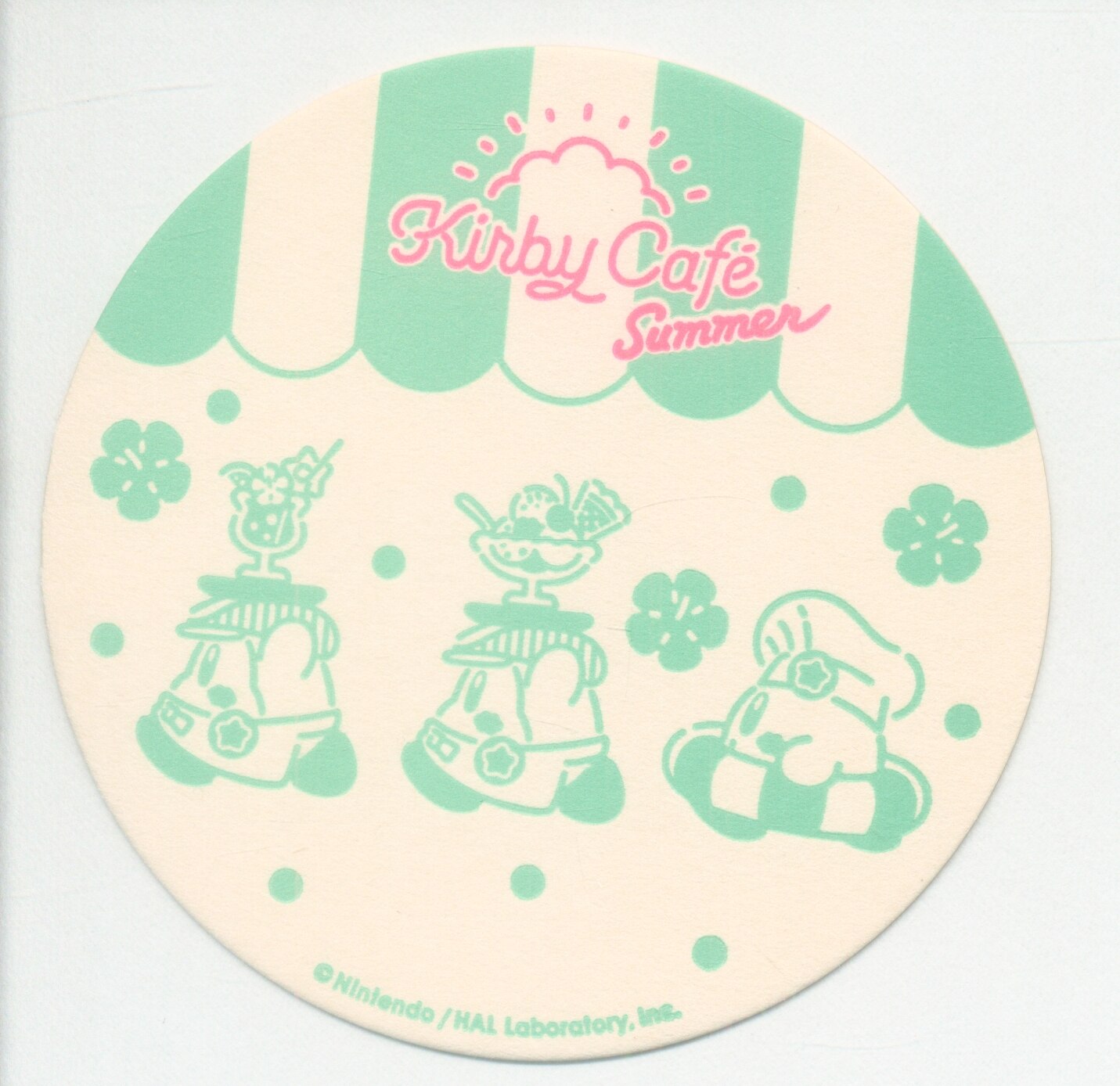 Sparkle Kirby Cafe paper coaster SUMMER | Mandarake Online Shop