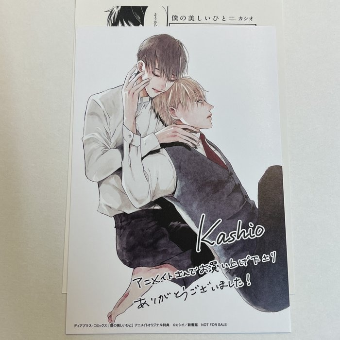 カシオ 僕の美しいひと アニメイト特典 イラストカード おまけペーパー ありある まんだらけ Mandarake
