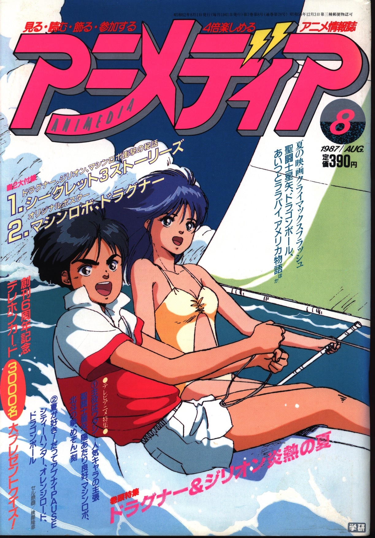 日本製新品アニメージュ　Animage 1990年 12冊　激レア　海がきこえる　特集記事 全巻セット