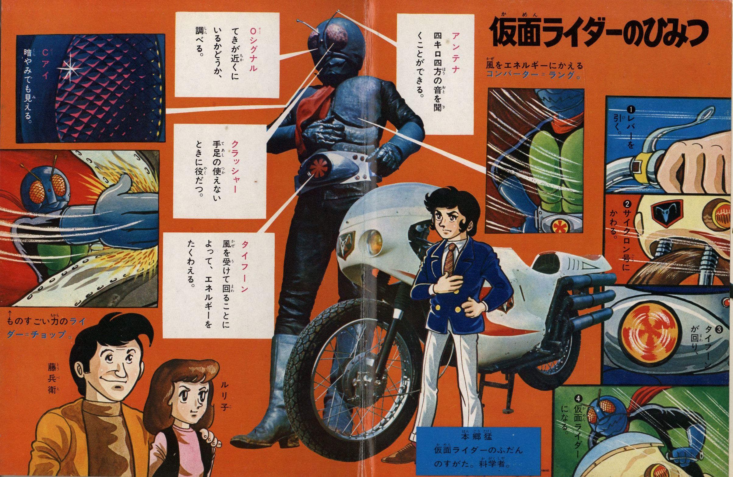 講談社 カラーテレビ版怪人絵ばなし 水野プロ 仮面ライダー(箱付