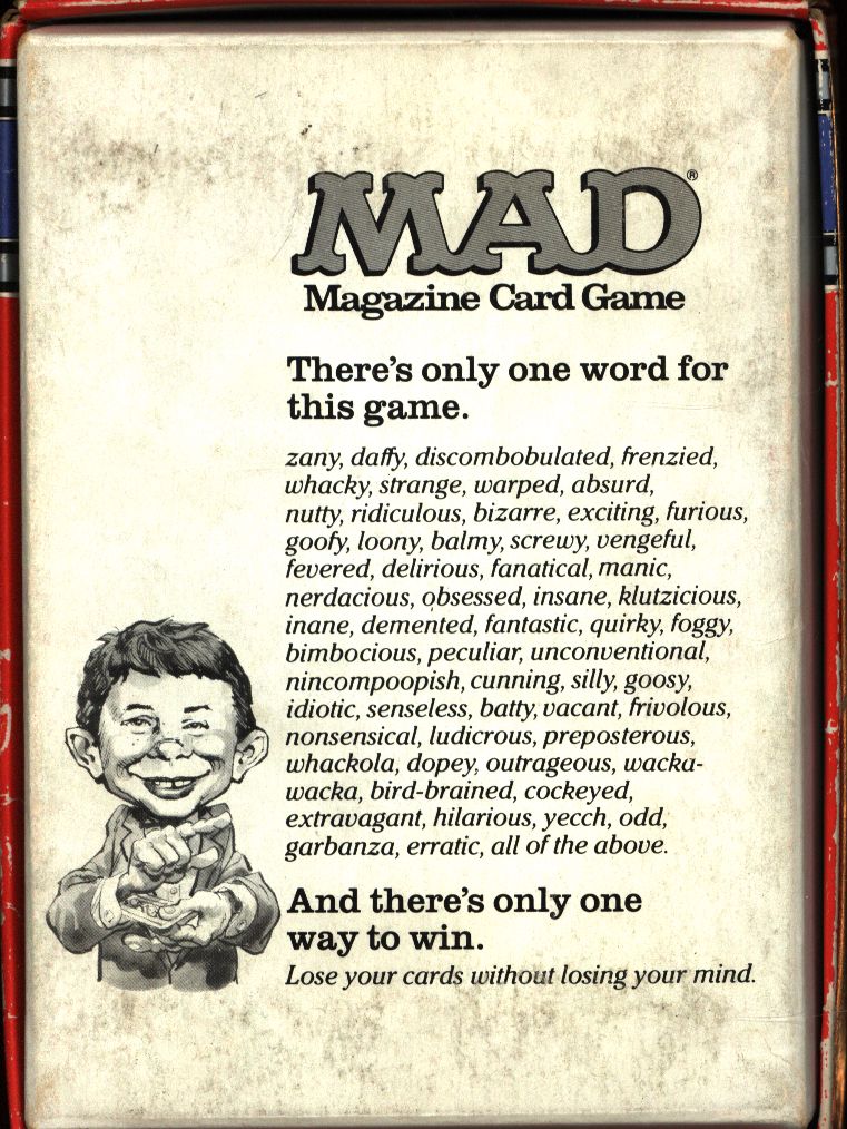 ツクダオリジナル カードゲーム マッドマガジンカードゲーム/MAD MAGAZINE | まんだらけ Mandarake
