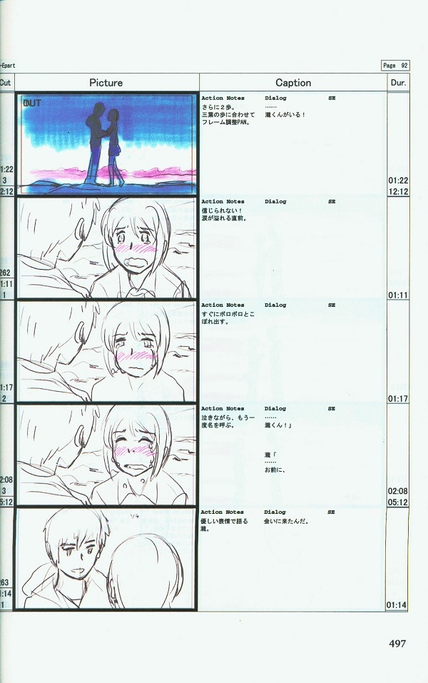 CDJapan : Your Name. (Kimi no Na wa.) (Storyboards by Makoto