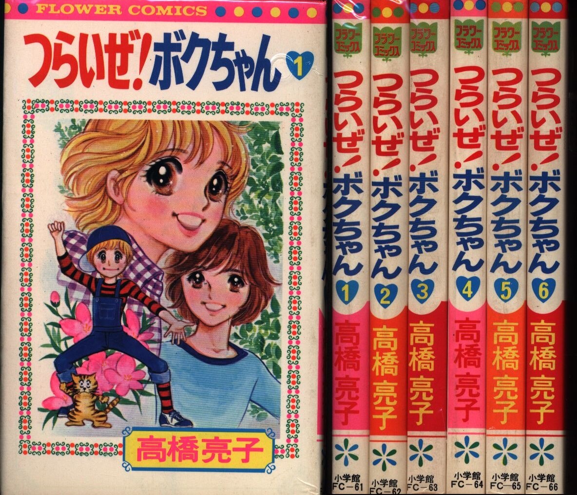 小学館 フラワーコミックス 高橋亮子 つらいぜ ボクちゃん全6巻 セット まんだらけ Mandarake