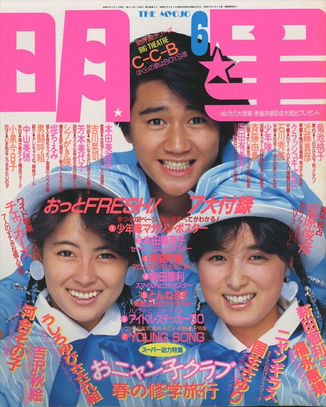 明星 Myojo 1988年1～12月号 12冊 シブがき隊 少年隊 昭和