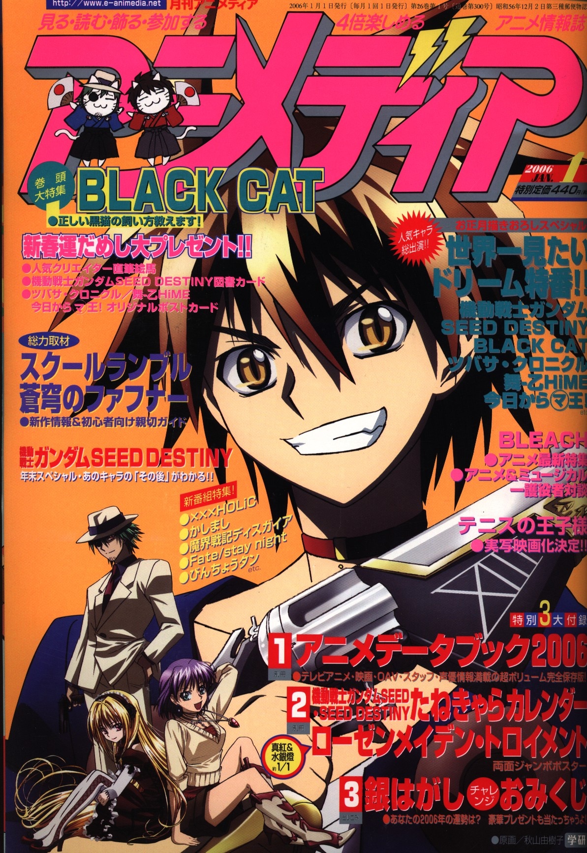 アニメディア06年 平成18年 01月号 付録完品 まんだらけ Mandarake