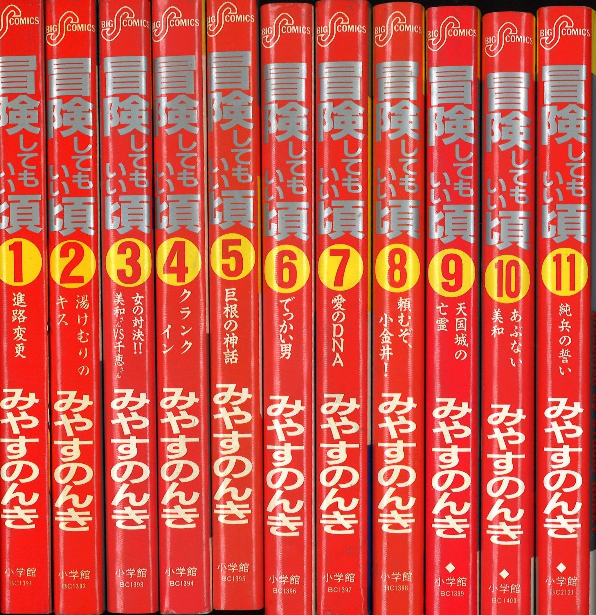 冒険してもいい頃全十一巻みやすのんき（小学館 ビッグ