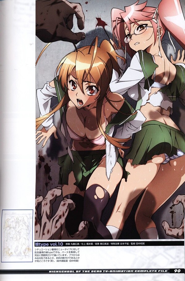 Anime Mook HIGHSCHOOL OF THE DEAD HIGHSCHOOL OF THE DEAD TV-Animation  Complete File, Book