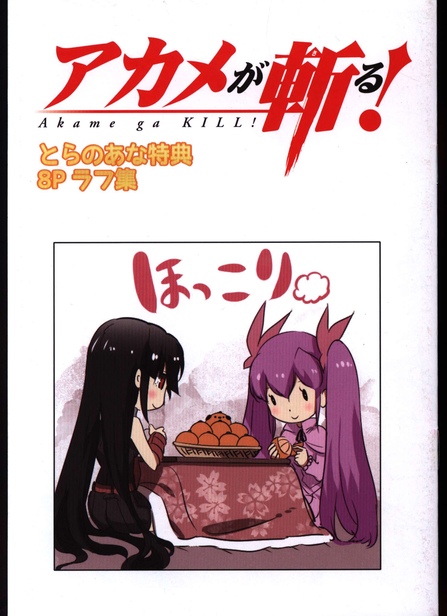 スクウェア エニックス 田代哲也 アカメが斬る 11 とらのあな特典8p小冊子 ラフ集 11 まんだらけ Mandarake