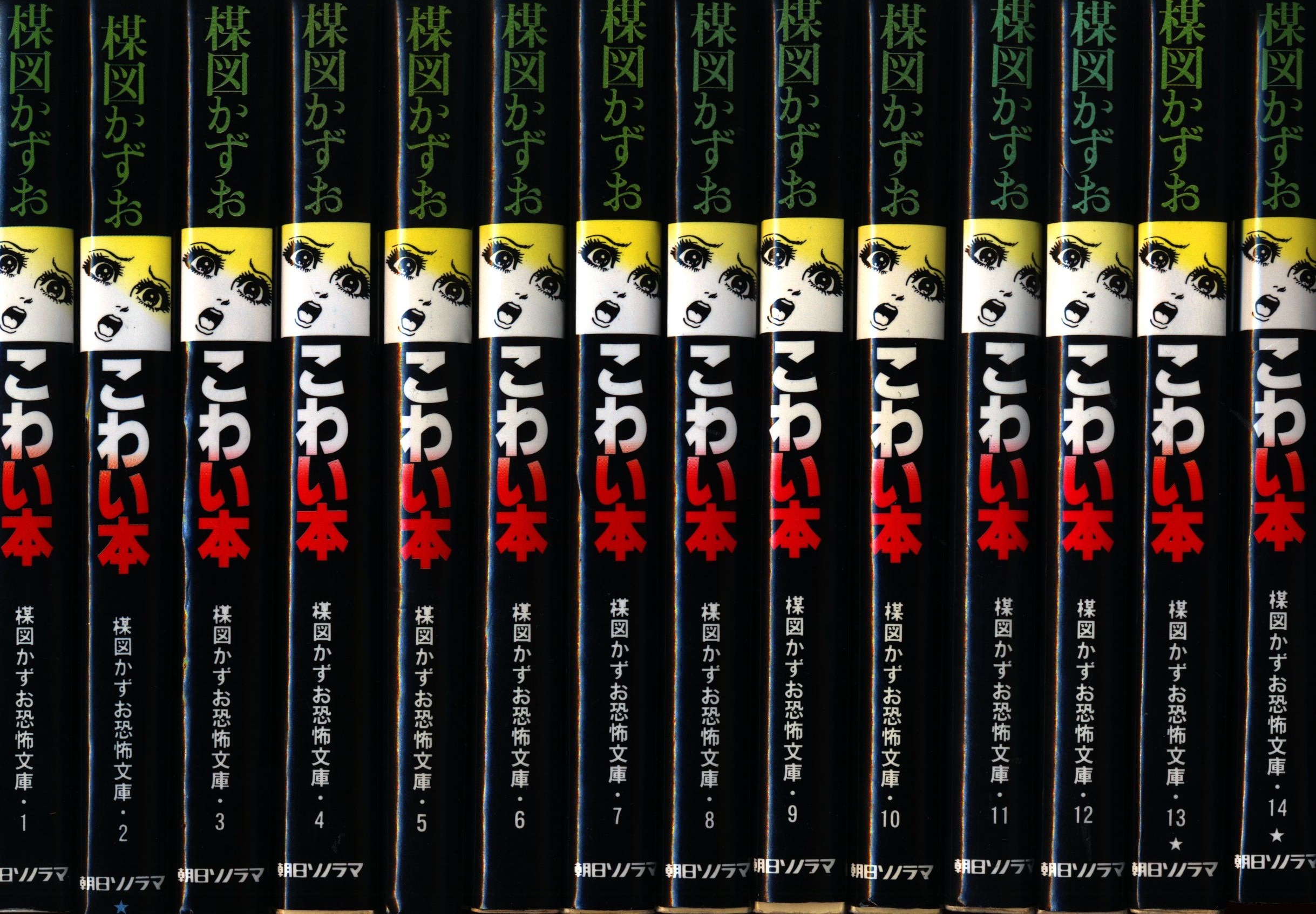 朝日ソノラマ 楳図かずお恐怖文庫 楳図かずお こわい本 文庫版 全14巻