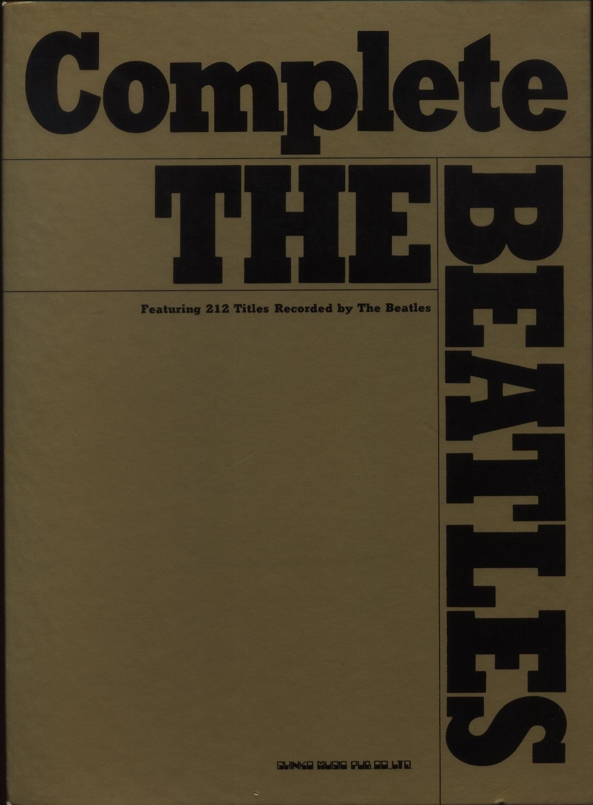 Complete THE BEATLESコンプリート ザ ビートルズ - 楽譜/スコア