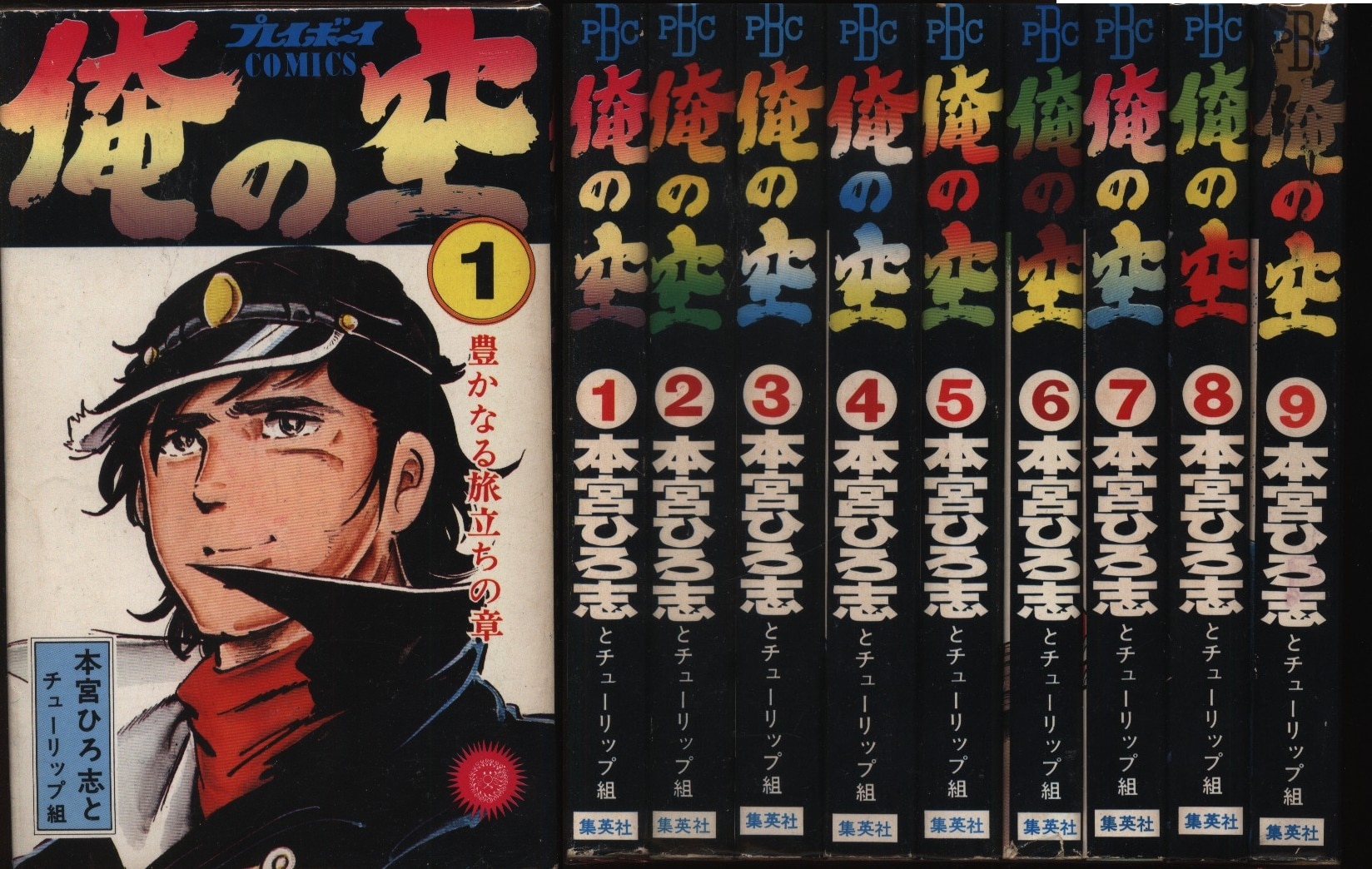 集英社 プレイボーイコミックス 本宮ひろ志 俺の空 全9巻 セット まんだらけ Mandarake