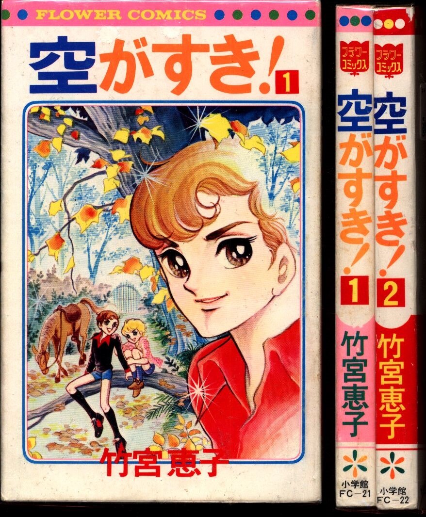 小学館 フラワーコミックス 竹宮恵子 空がすき! 全2巻 セット