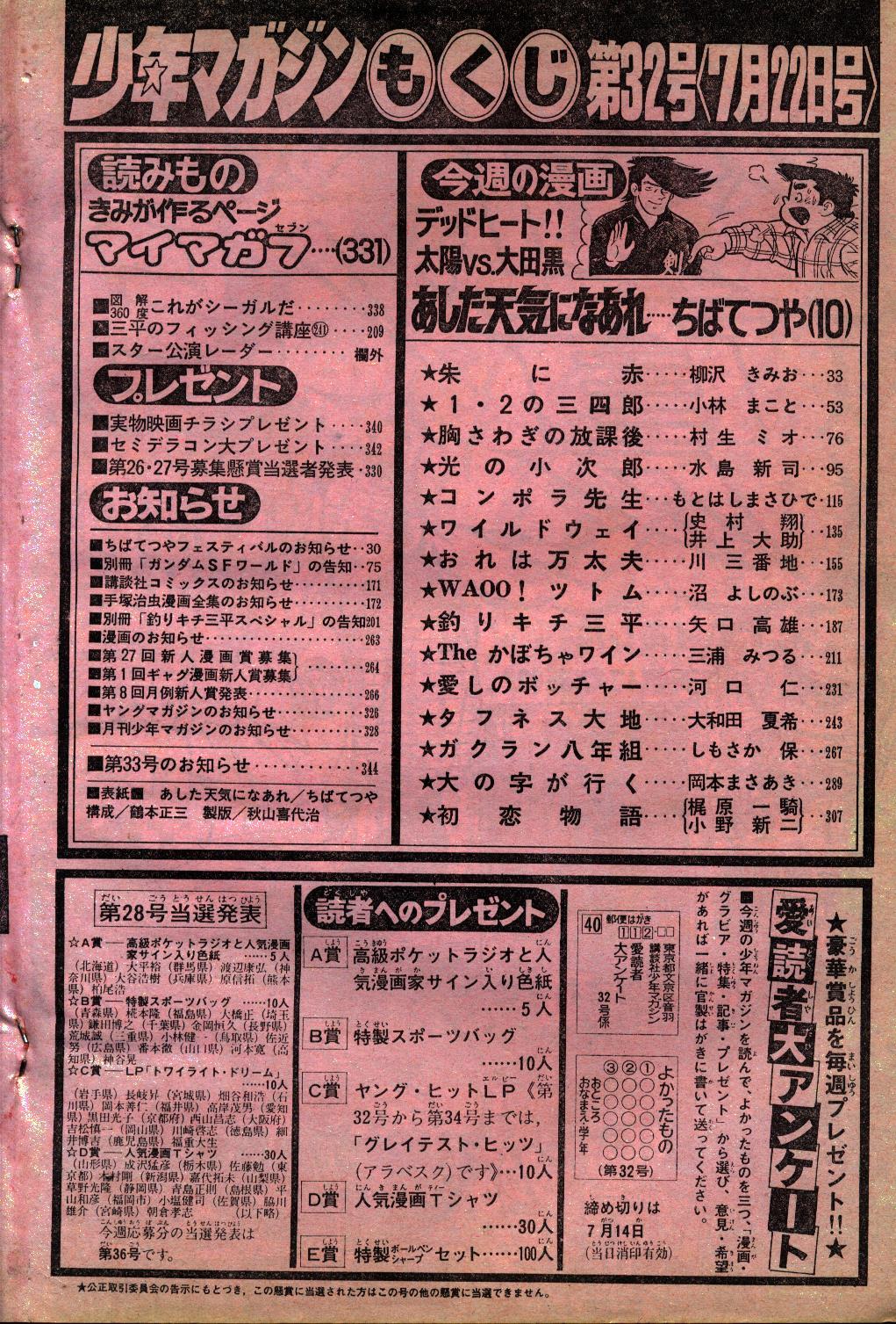 月刊マガジン 昭和61 .6月1日発行 日本卸売 - 漫画