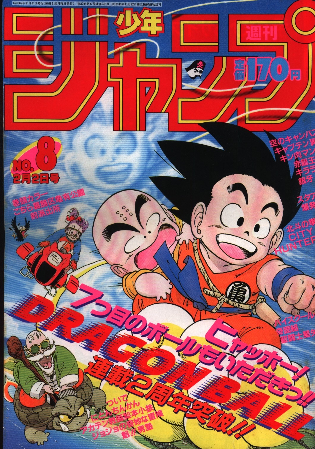 Mandarake | Weekly Shonen Jump 1987 years (1987) 08 cover ...