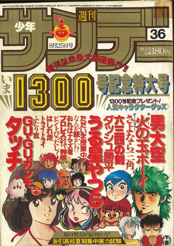 週刊サンデー タッチ表紙 1982年-