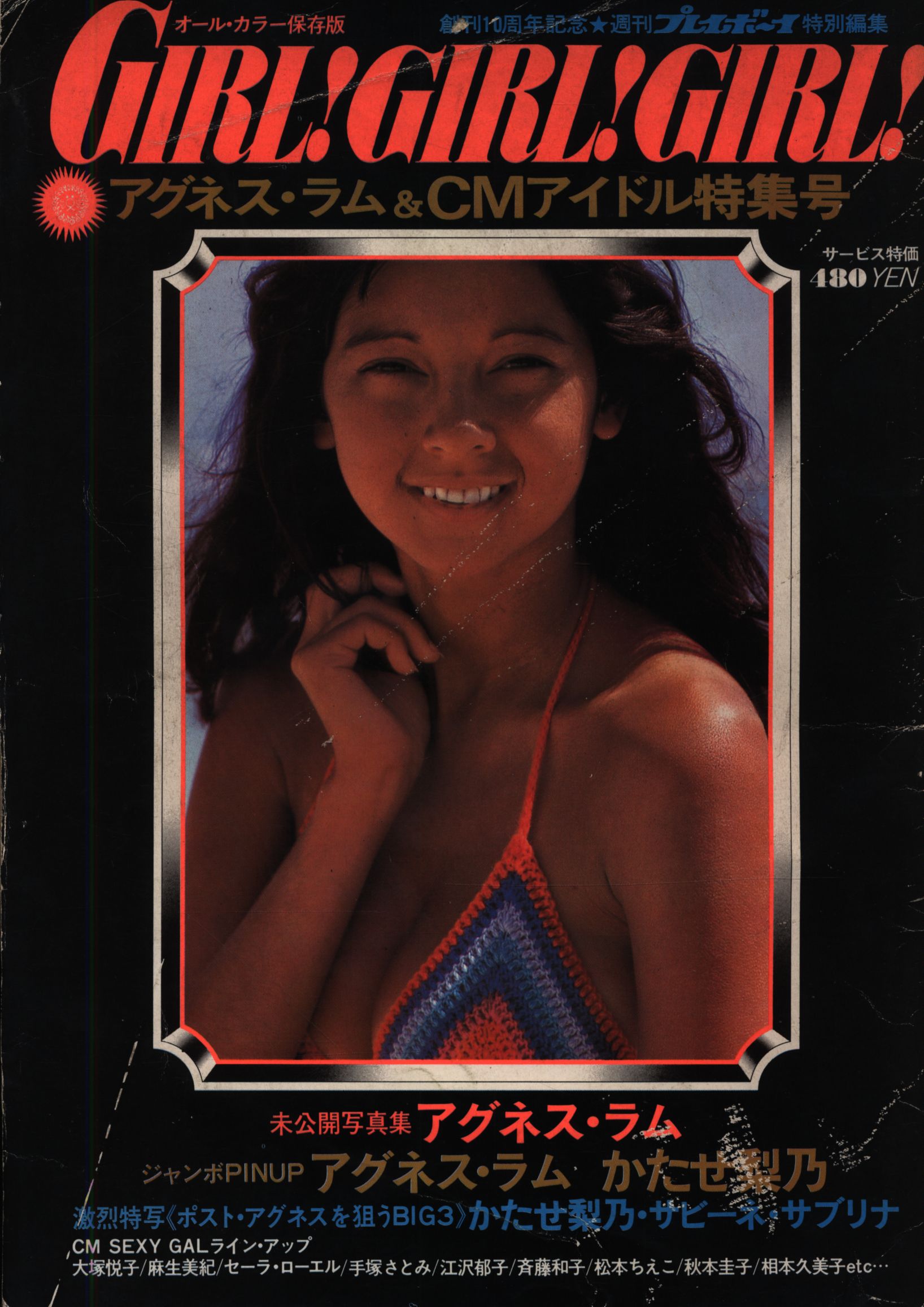 Vintage]1970s Youth Magazine PLAYBOY Agnes Lum Pin-Up(アグネス 