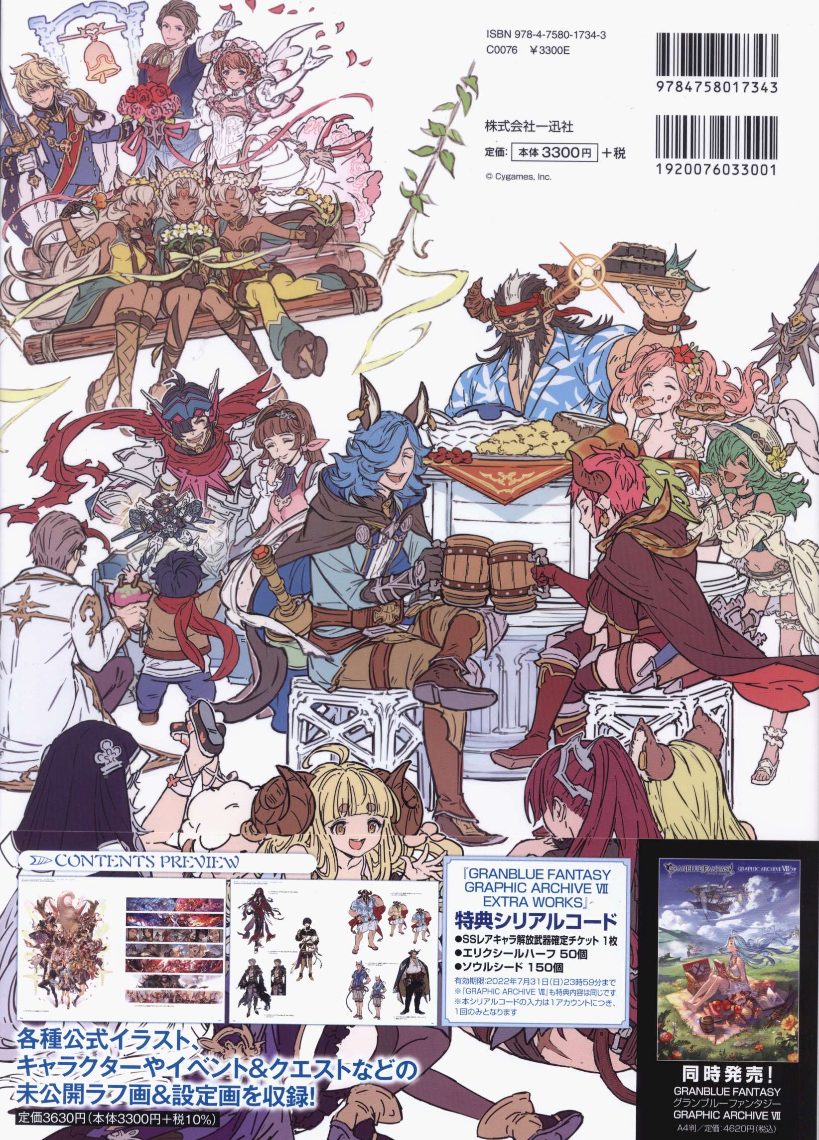 Ichijinsha Cygames Granblue Fantasy Graphic Archive Vii Extra Works 7ex With Obi Mandarake Online Shop