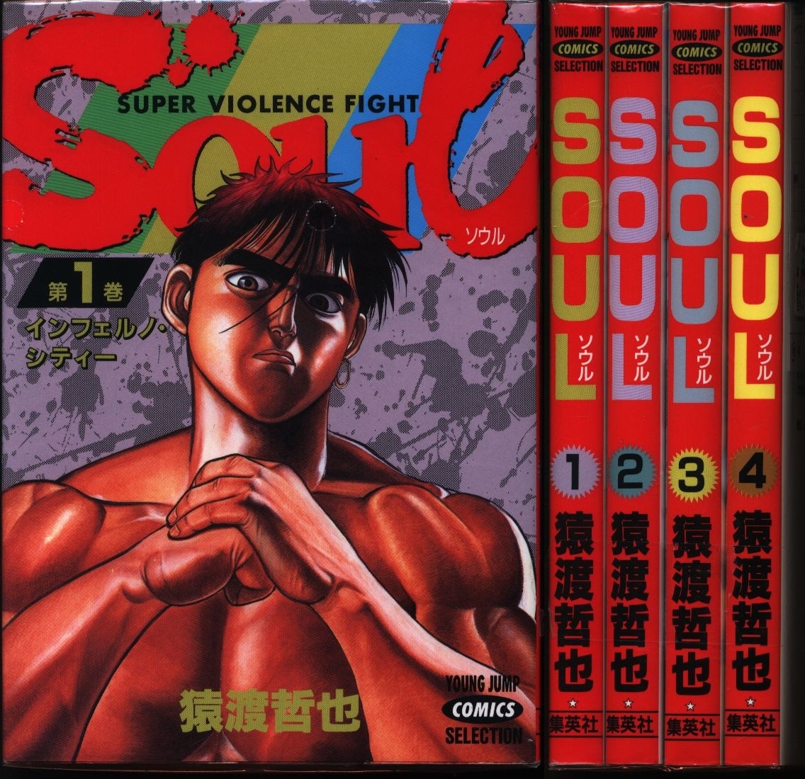 Tetsuya Saruwatari Soul Complete First Edition 4 Volume Set Mandarake Online Shop