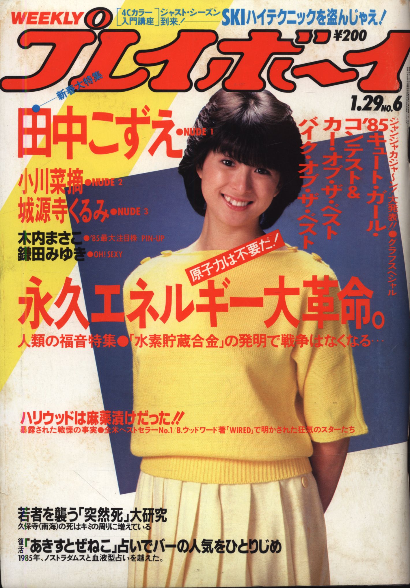 週刊プレイボーイ 1985年1月29日号 850129 表紙:河合奈保子