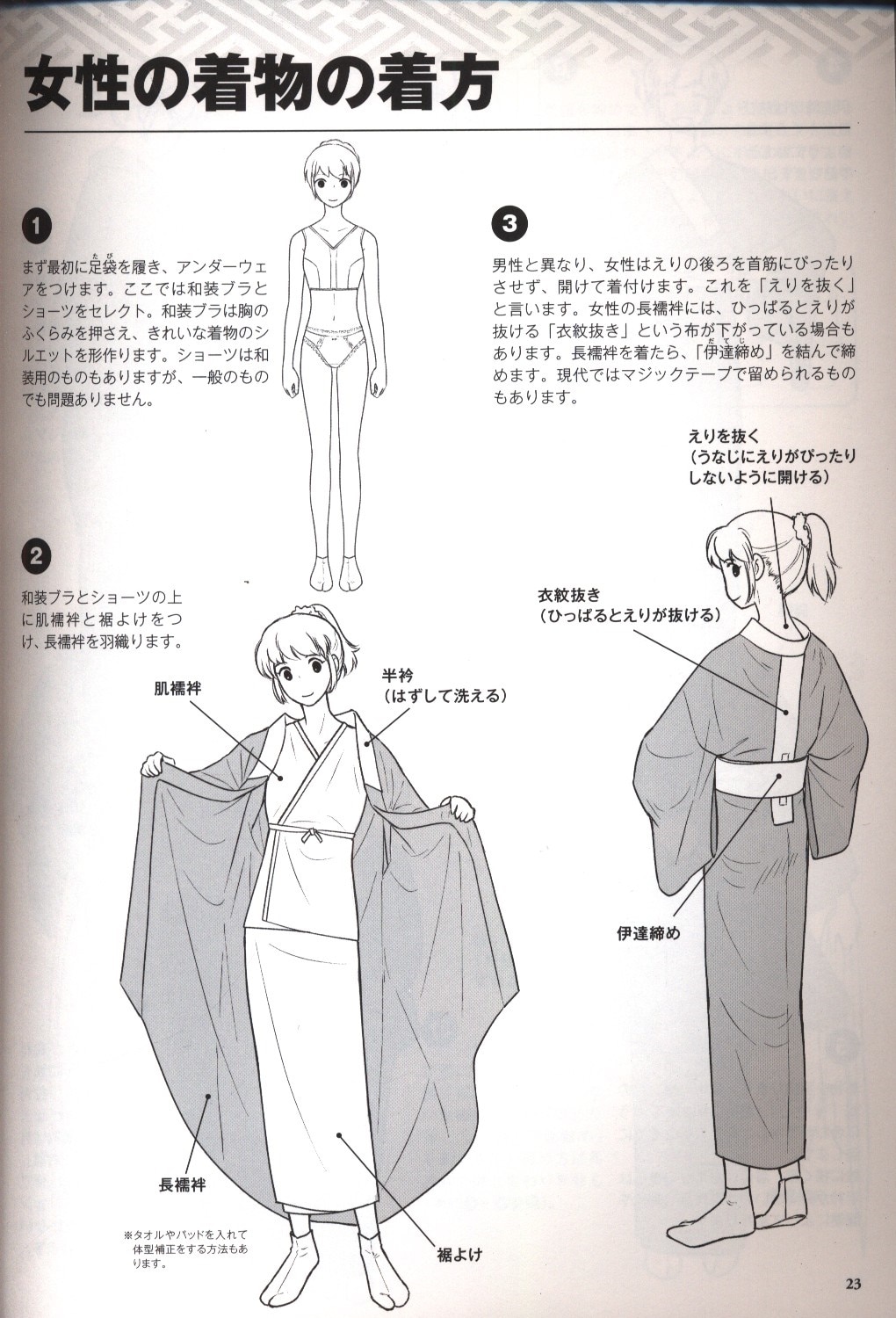 ホビージャパン 着物の描き方 基本からそれっぽく描くポイントまで まんだらけ Mandarake