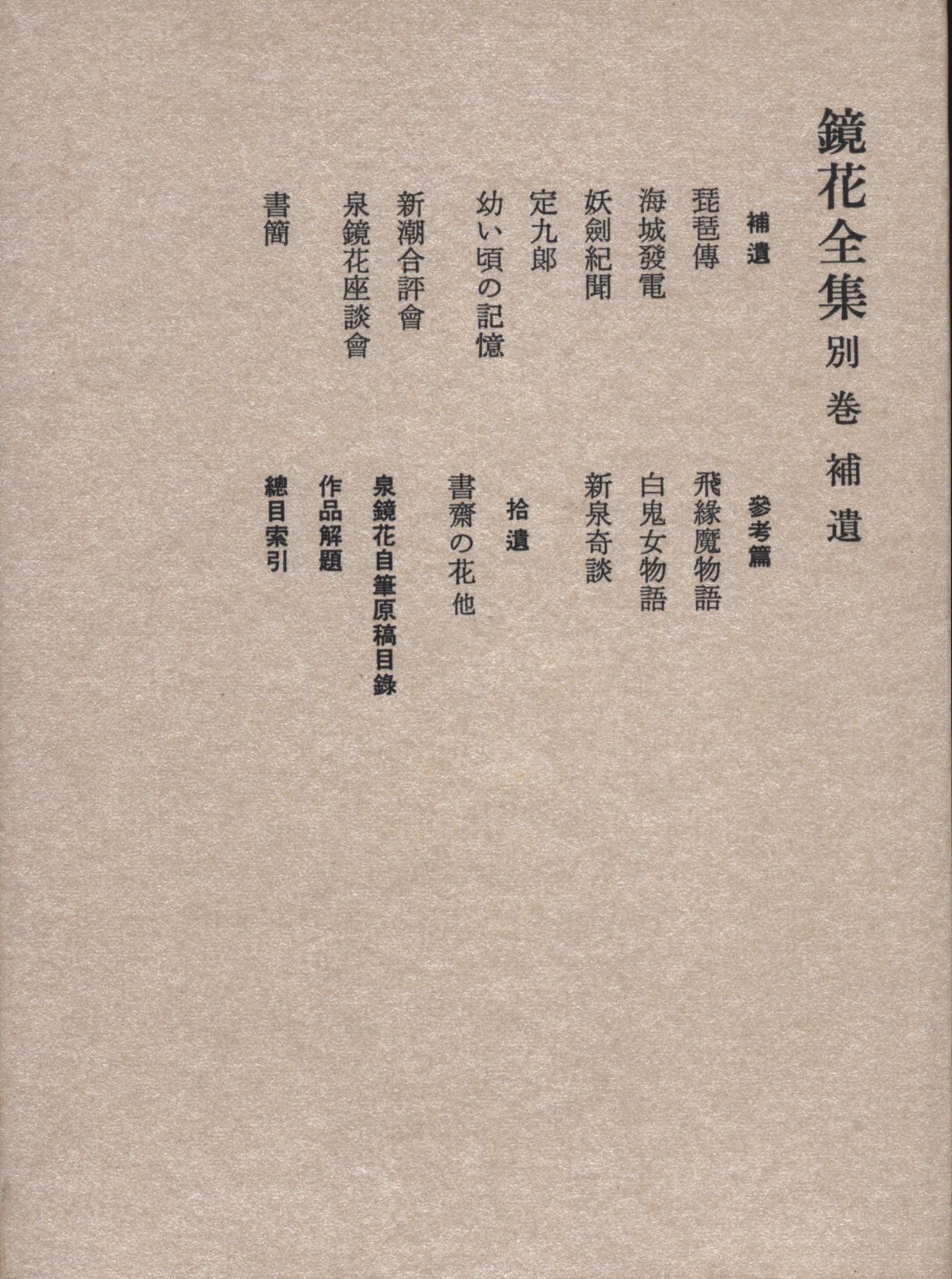 泉鏡花 鏡花全集 別巻 まんだらけ Mandarake 泉鏡花 鏡花全集 別巻 まんだらけ Mandarake