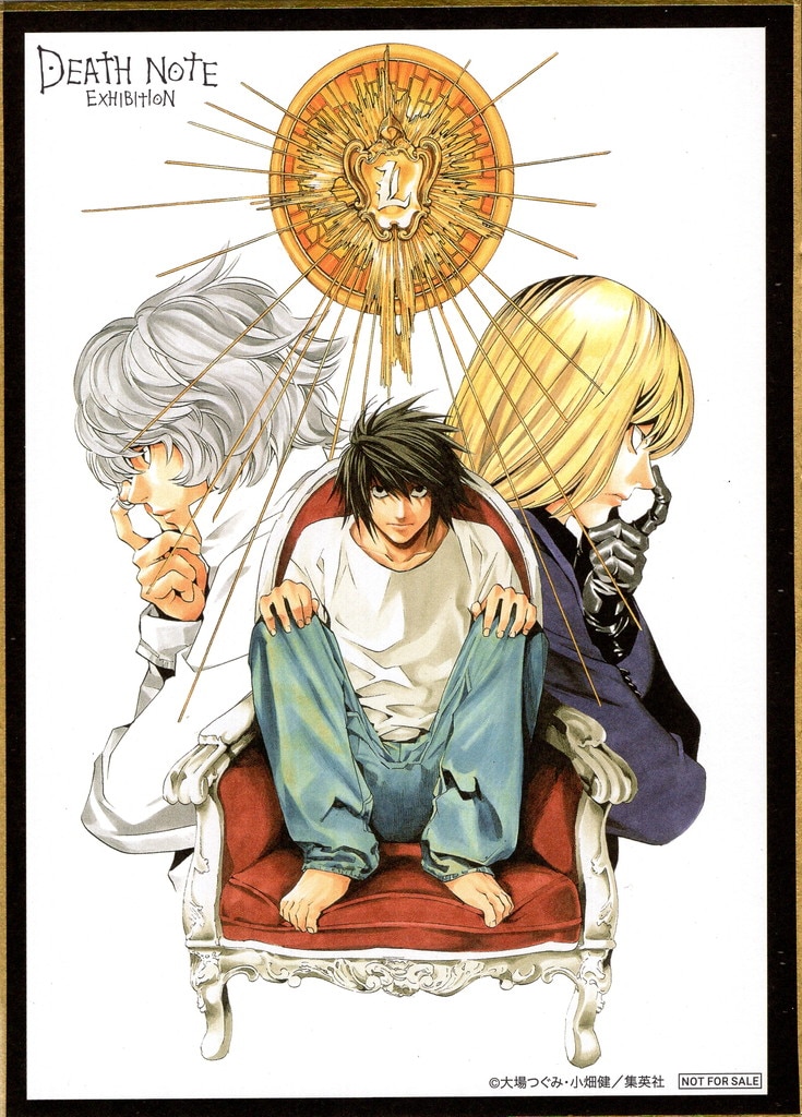 【楽天スーパーセール】 小畑健 画集 限定 DEATHNOTE ステッカー 原画 おう blancetnoir 趣味・スポーツ・実用