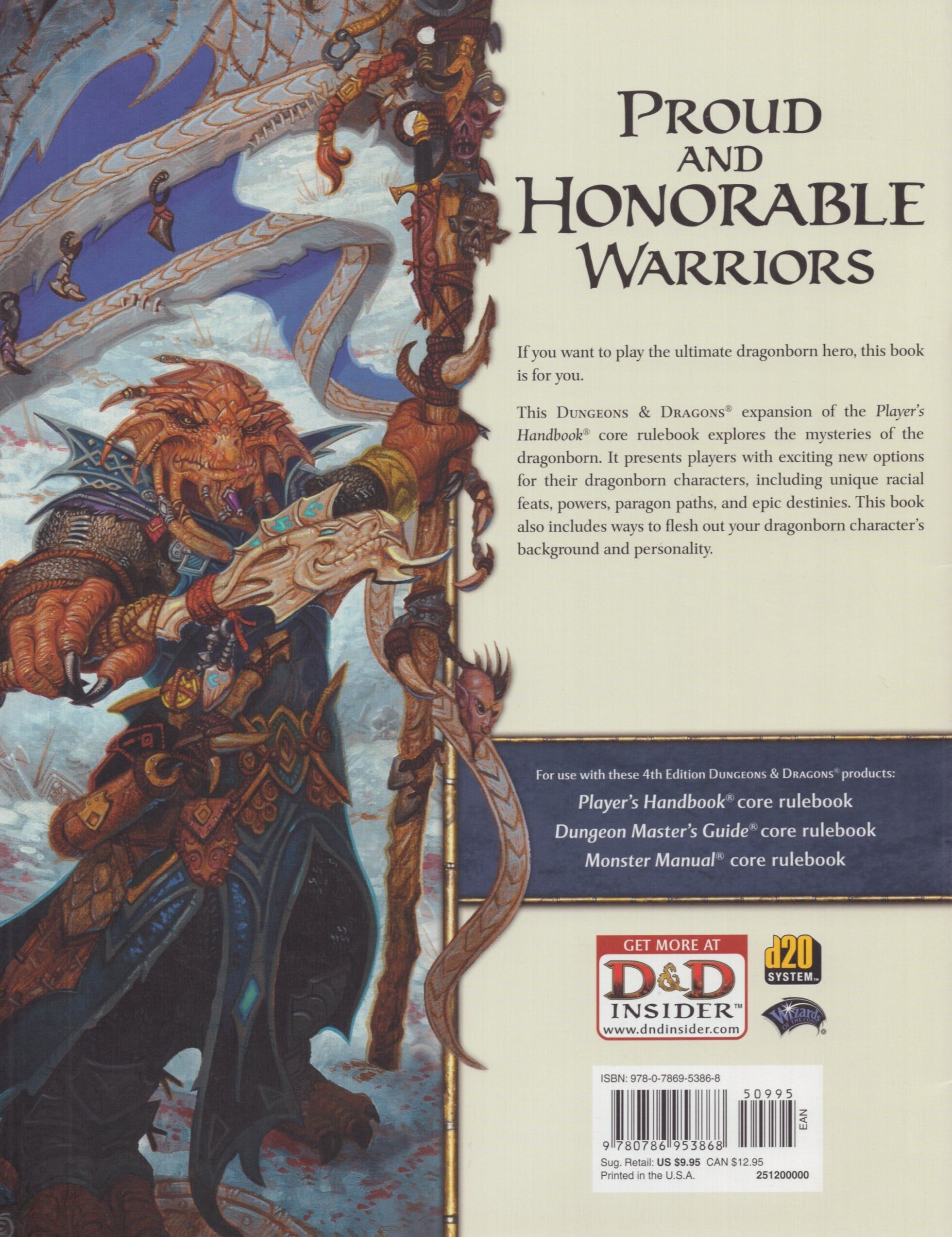 Wizards of the Coast Player's Handbook Races DRAGONBORN Mandarake