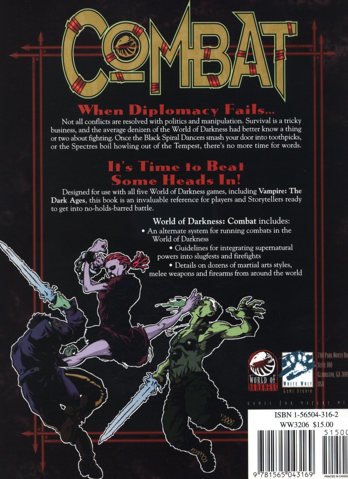 mandarake | (original book) white wolf world of darkness combat