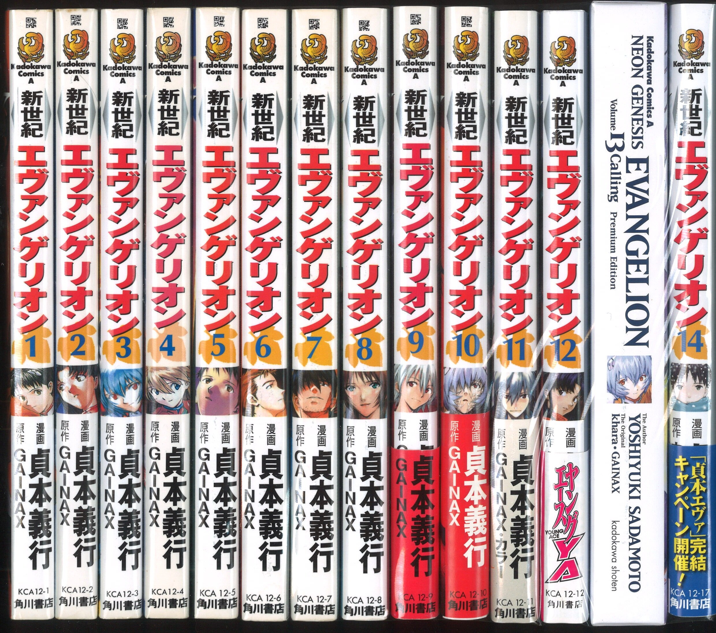 角川書店 カドカワコミックスa 貞本義行 新世紀エヴァンゲリオン 全14巻 セット まんだらけ Mandarake