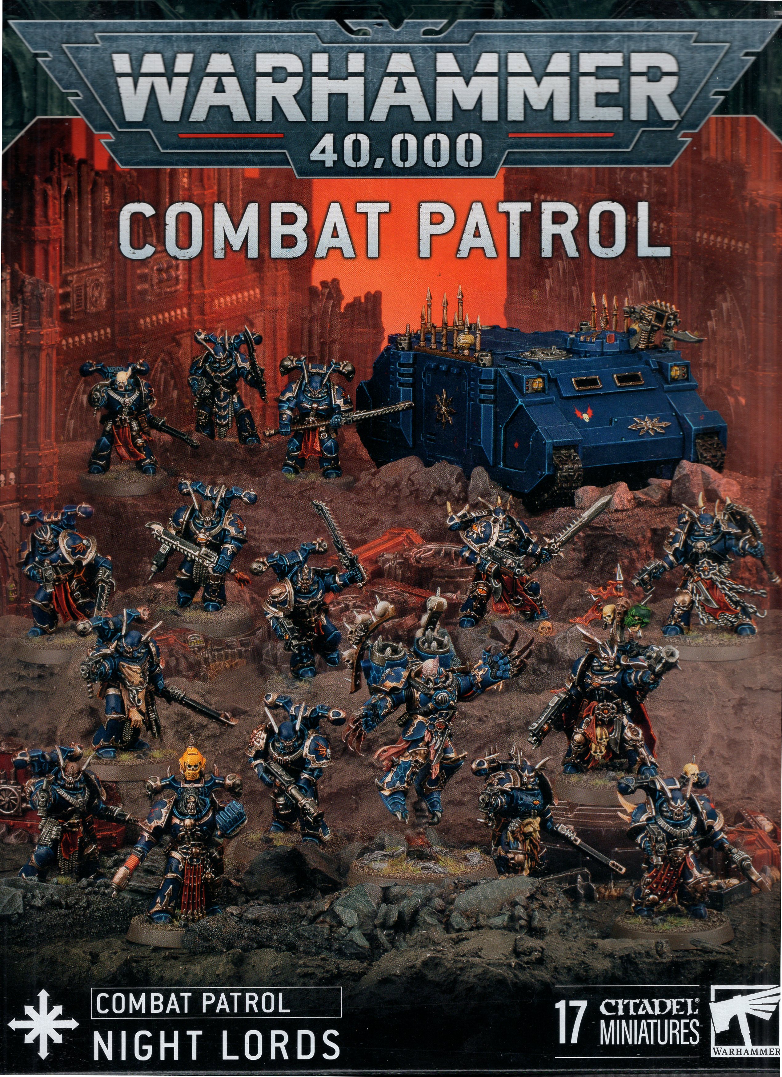 “미개봉” 게임 워크샵 WARHAMMER40000 카오스 스페이스 마린 나이트 로드/컴뱃 패트롤 나이트 로드: 컴뱃 패트롤