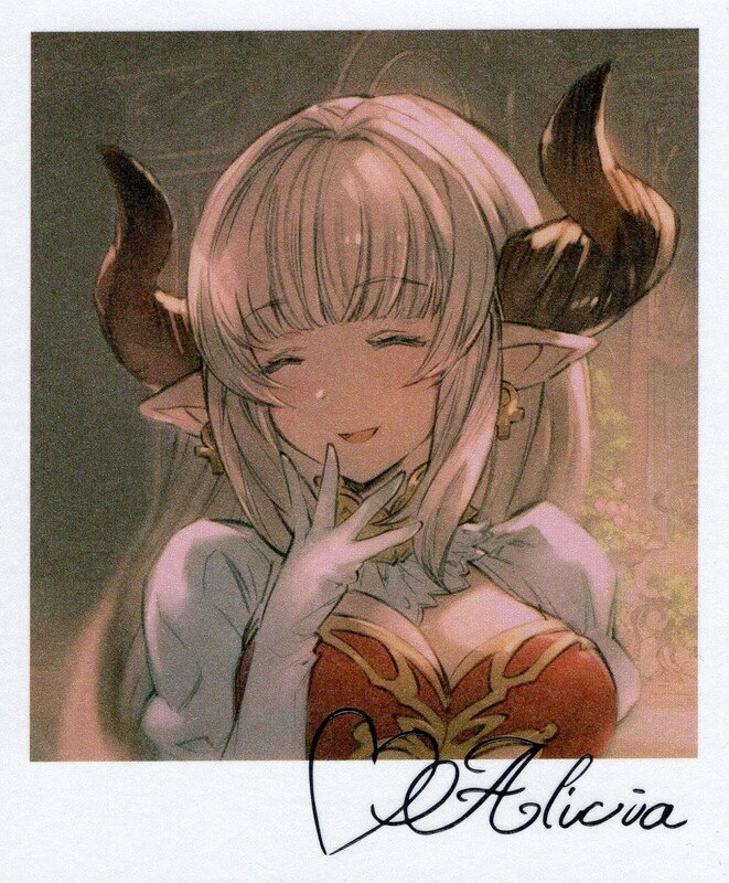グランブルーファンタジー バレンタイン ホワイトデー18 ブロマイド風お返し色紙 メッセージカード アリシア まんだらけ Mandarake