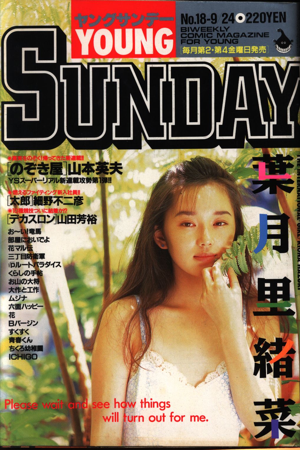 小学館 1993年 平成5年 の漫画雑誌 ヤングサンデー 1993年 平成5年 18 9318 まんだらけ Mandarake
