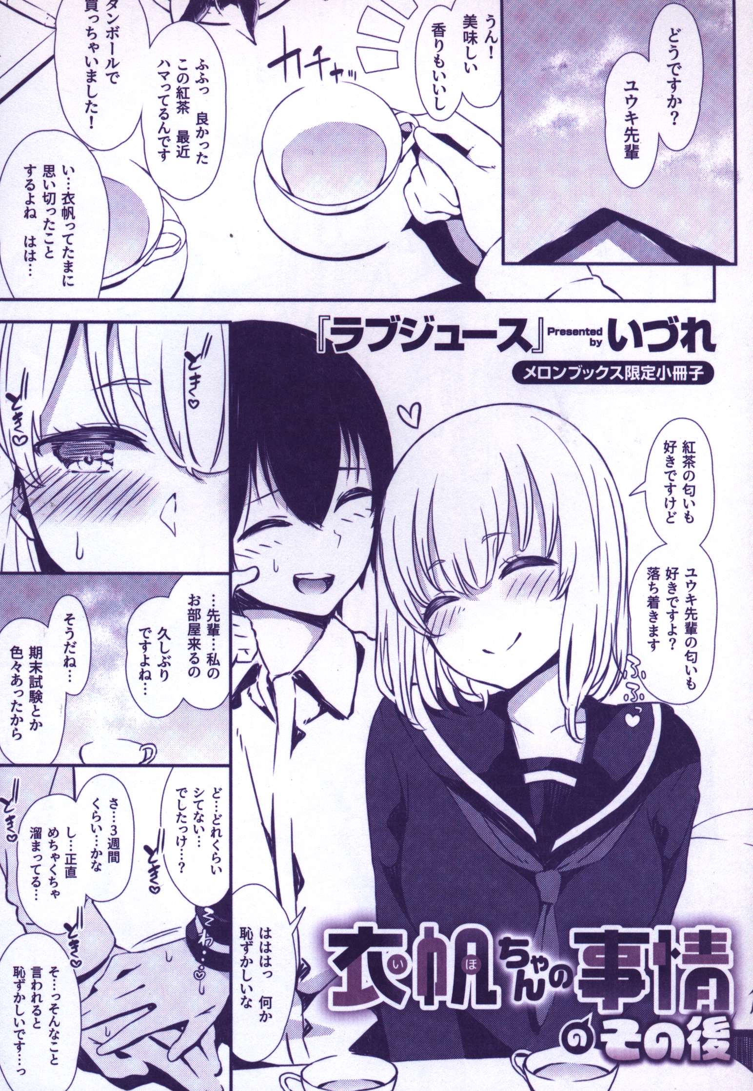 ワニマガジン社 いづれ ラブジュース メロンブックス限定小冊子 衣帆ちゃんの事情のその後 | まんだらけ Mandarake