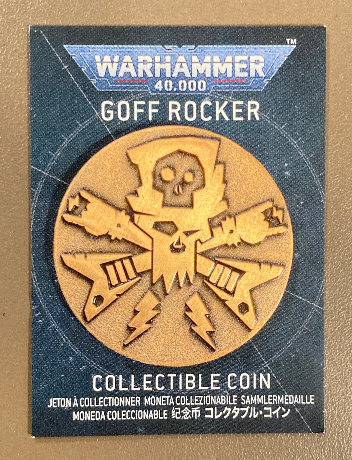 GAMES WARHAMMER40000 Goff Rocker Collectible Coin まんだらけ