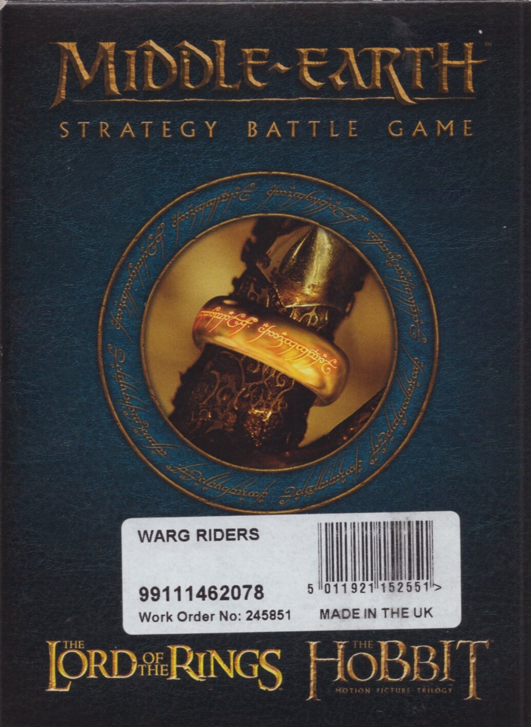 Games Workshop Warg Riders - Figurines Middle-earth Strategy Battle Game - Lot De Cavaliers