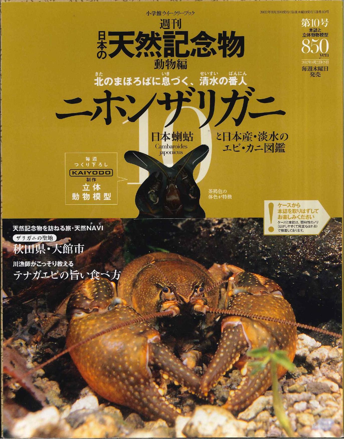 週刊日本の天然記念物 動物編 ニホンザリガニ 10 まんだらけ Mandarake 週刊日本の天然記念物 動物編 ニホンザリガニ 10 まんだらけ Mandarake