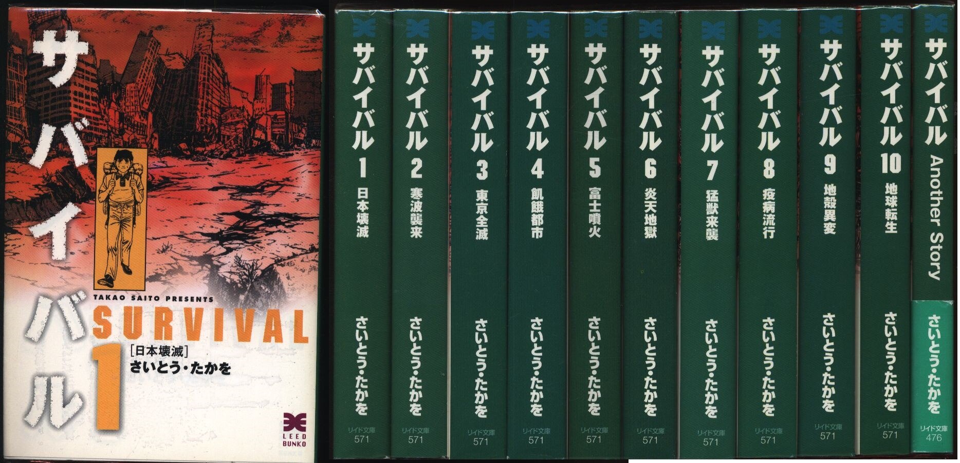 リイド社 リイド文庫 さいとう たかを サバイバル 文庫版 全11巻 セット まんだらけ Mandarake リイド社 リイド文庫 さいとう たかを サバイバル 文庫版 全11巻 セット まんだらけ Mandarake