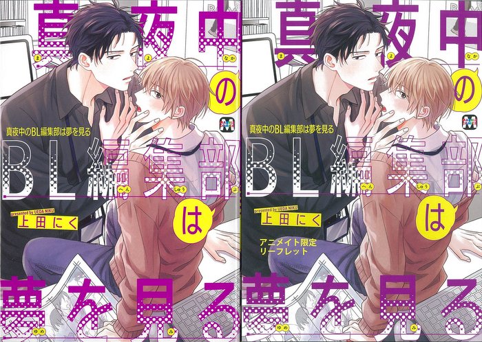 東京漫画社 マーブルコミックス 上田にく 真夜中のBL編集部は夢を見る アニメイト限定4Pリーフレット付 まんだらけ Mandarake