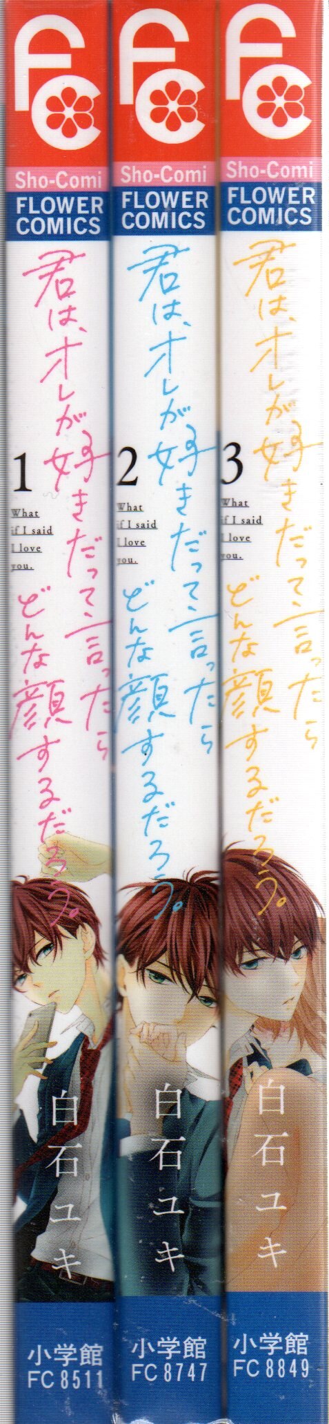 小学館 フラワーコミックス 白石ユキ 君は オレが好きだって言ったらどんな顔するだろう 全3巻 セット まんだらけ Mandarake