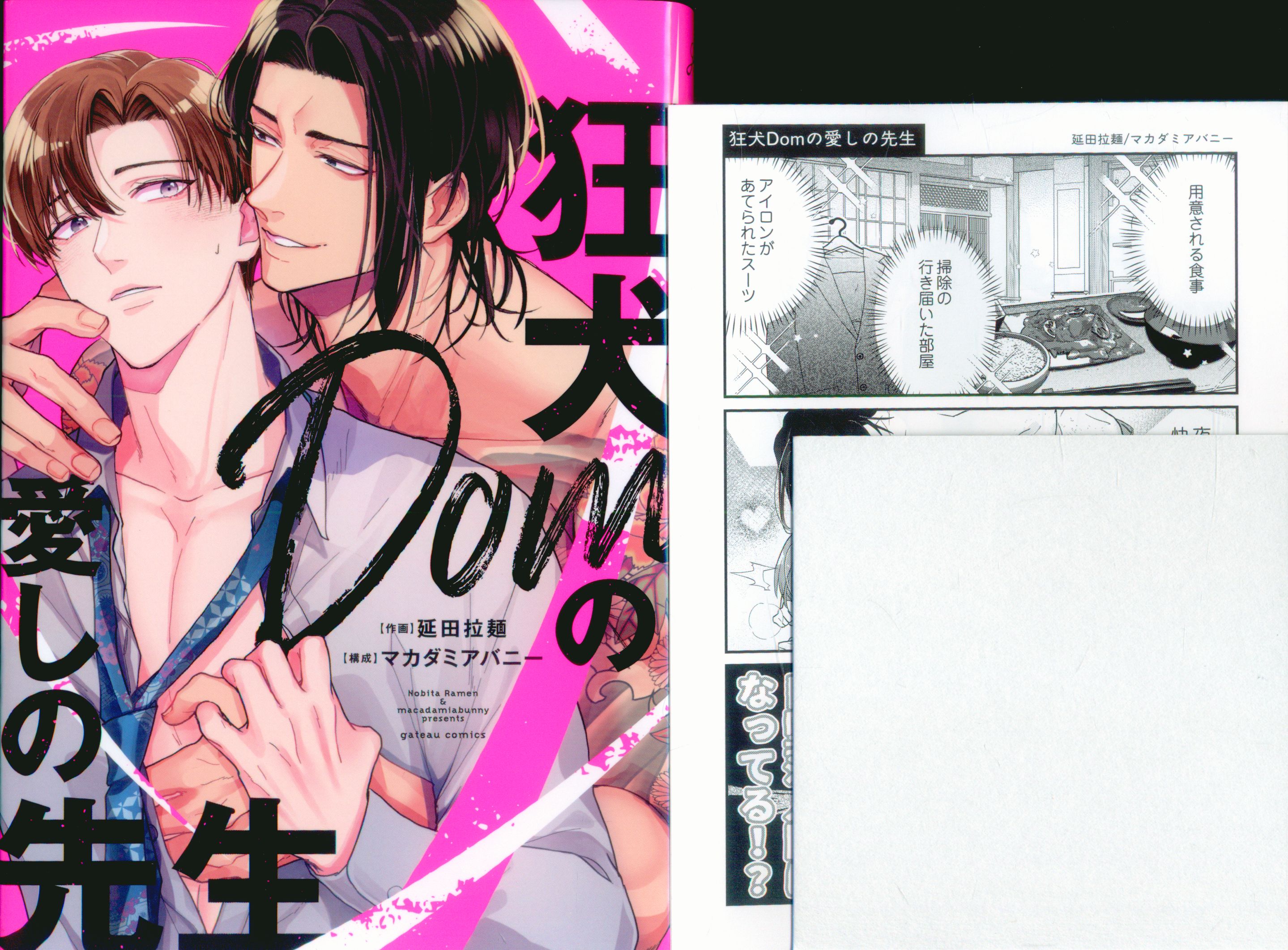 Ichijinsha ID Comics/Gateau Comics Nobeda Ramen Mad Dog Dom's Aishino Sensei Comic 4P with leaflet