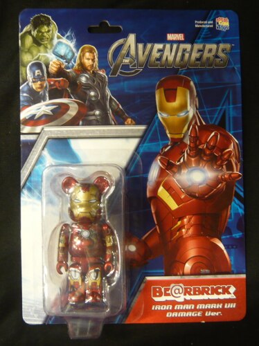 MEDICOMTOY BE@RBRICK IRON MAN MARK VII DAMAGE VER 100% | MANDARAKE